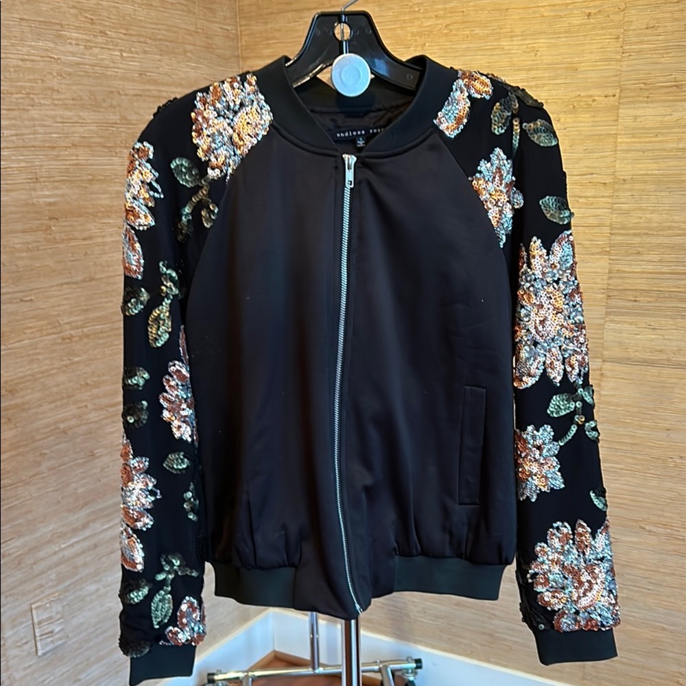 Endless Rose Black Embroidered Jacket